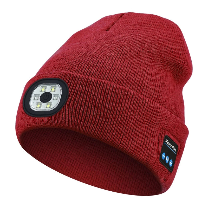 Smart Beanie v2 - Light with Bluetooth Speakers and Mic (Unisex)